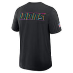 Detroit Lions Nike 2025 NFL Crucial Catch Tri-Blend Dri-FIT T-Shirt - Black