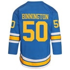 Jordan Binnington St. Louis Blues Outerstuff Youth Home Replica Player Jersey - Blue