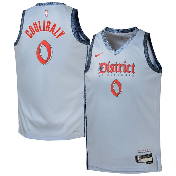 Bilal Coulibaly Washington Wizards Nike Youth 2024/25 Swingman Player Jersey - City Edition - Light Blue