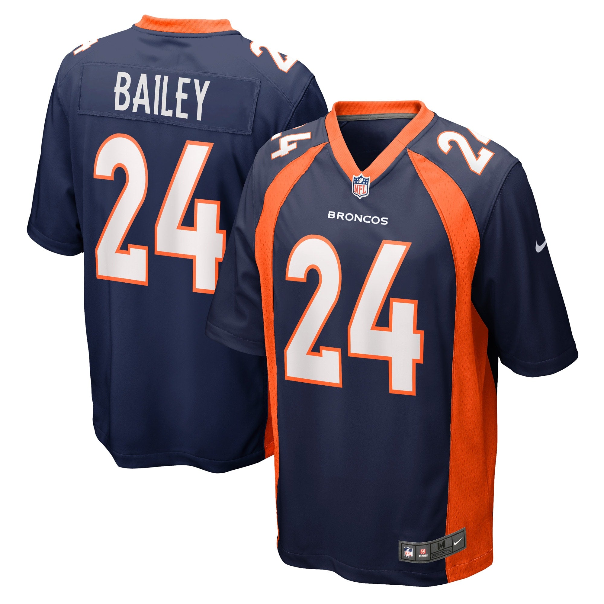 Champ Bailey Denver Broncos Nike Game Retired Player Jersey - Orange/Navy