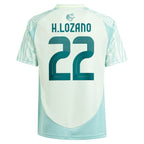 Hirving Lozano Mexico National Team adidas Youth 2024 Away Replica Player Jersey - Green/Burgundy