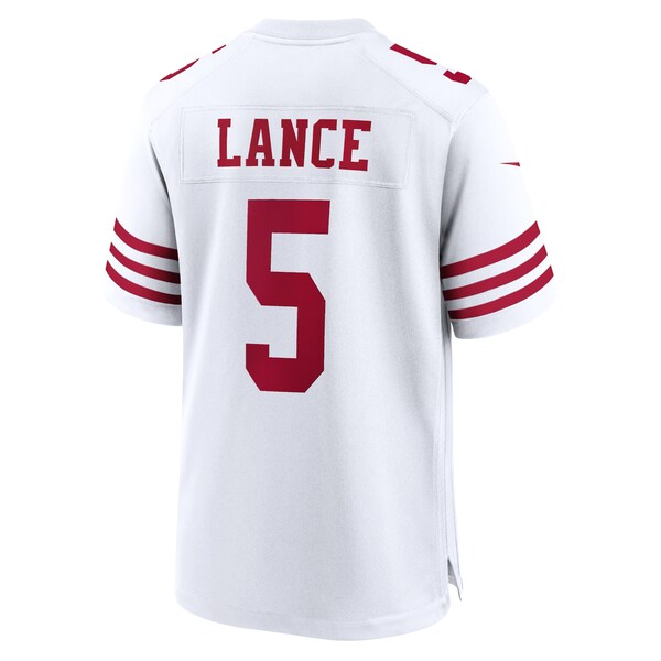 Trey Lance San Francisco 49ers Nike Player Game Jersey - White/Scarlet