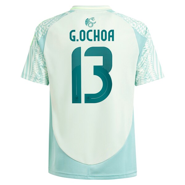 Guillermo Ochoa Mexico National Team adidas Youth 2024 Away Replica Player Jersey - Green/Burgundy
