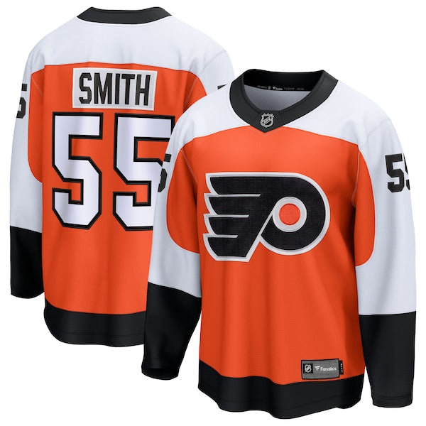 Givani Smith Philadelphia Flyers  Home Breakaway Jersey - Orange