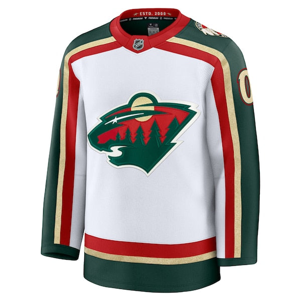 Minnesota Wild  25th Anniversary Premium Custom Jersey - White/Green