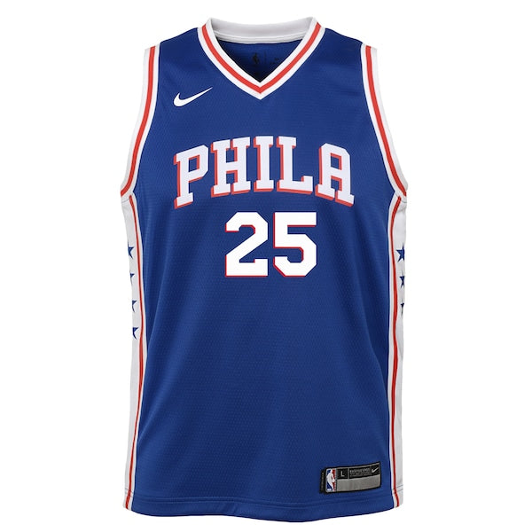 Ben Simmons Philadelphia 76ers Nike Youth Swingman Jersey Royal - Icon Edition/White