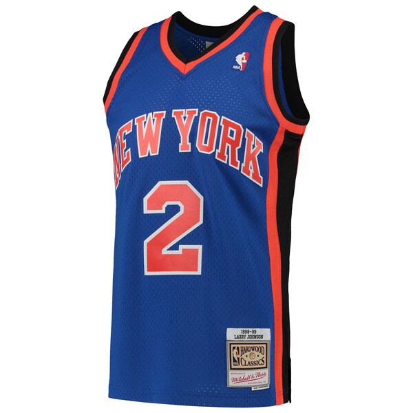 Larry Johnson New York Knicks 1998/99 Hardwood Classics Swingman Jersey - Blue