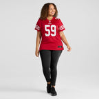 De'Vondre Campbell San Francisco 49ers Nike Women's  Game Jersey -  Scarlet