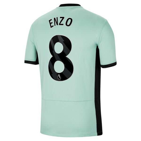 Enzo Fernández Chelsea Nike 2023/24 Third Stadium Replica Player Jersey - Mint/Blue/Navy