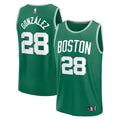 Hugo Gonzalez Boston Celtics  2025 NBA Draft First Round Pick Fast Break Replica Jersey - Icon Edition - Kelly Green