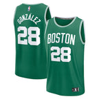 Hugo Gonzalez Boston Celtics  2025 NBA Draft First Round Pick Fast Break Replica Jersey - Icon Edition - Kelly Green
