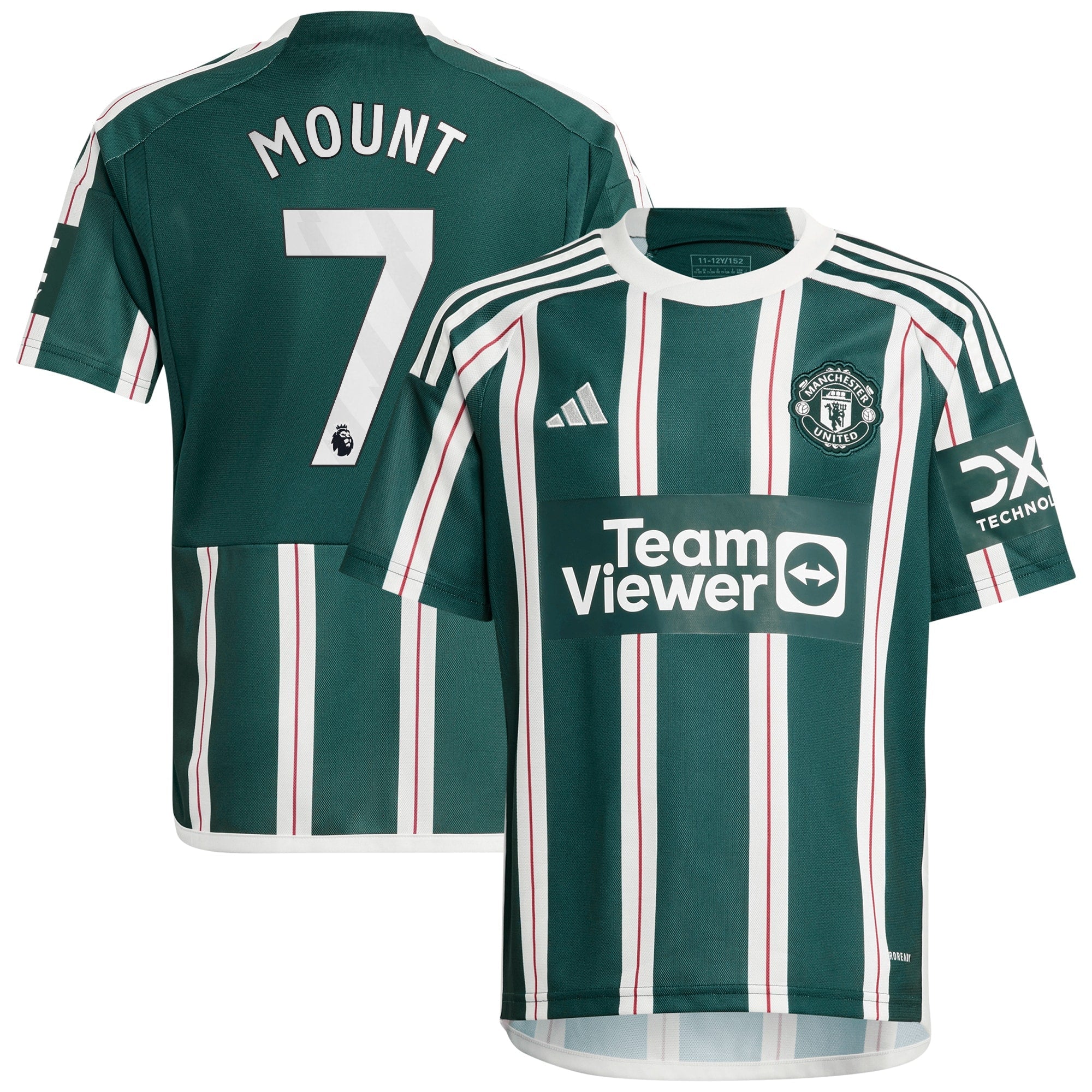 Mason Mount Manchester United adidas Youth 2023/24 Third Replica Player Jersey - White/Green