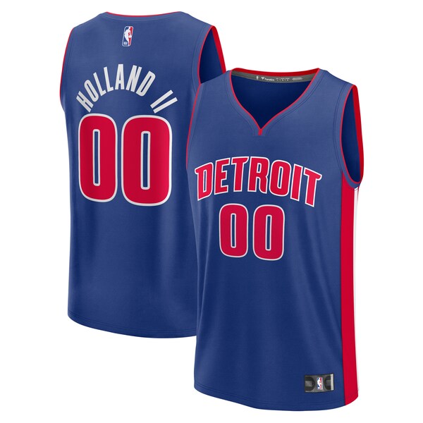 Ron Holland II Detroit Pistons  Fast Break Replica Player Jersey - Icon Edition - Blue