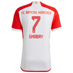 Serge Gnabry Bayern Munich adidas Youth 2023/24 Home Replica Jersey - White