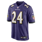 Malaki Starks Baltimore Ravens Nike 2025 NFL Draft First Round Pick No. 27 Game Jersey - Purple