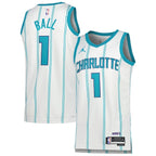 LaMelo Ball Charlotte Hornets Jordan Brand Unisex Swingman Jersey - Association Edition - White/Teal