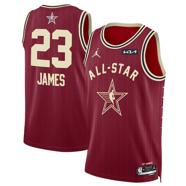 LeBron James Jordan Brand Unisex 2024 NBA All-Star Game Swingman Jersey - Crimson