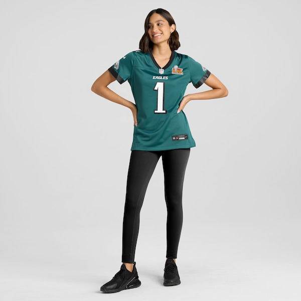 Jalen Hurts Philadelphia Eagles Nike Women's Super Bowl LIX Game Player Jersey - Midnight Green