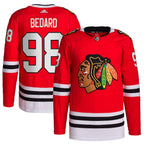 Connor Bedard Chicago Blackhawks adidas 2023 NHL Draft Home Primegreen Player Jersey - Red