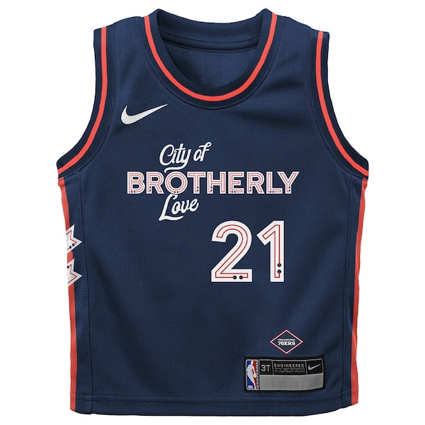 Joel Embiid Philadelphia 76ers Nike Preschool  Swingman Replica Jersey - City Edition - Navy