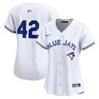 Toronto Blue Jays Nike Women's 2024 Jackie Robinson Day Home Limited Jersey – White