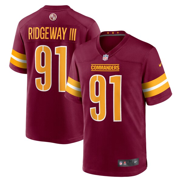 John Ridgeway Washington Commanders Nike  Game Jersey -  Burgundy