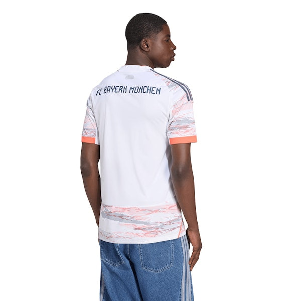 Bayern Munich adidas 2025/26 Away Replica Jersey - White/Red