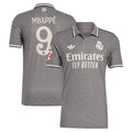 Kylian Mbappé Los Merengues adidas Originals 2024/25 Third Authentic Player Jersey - Charcoal