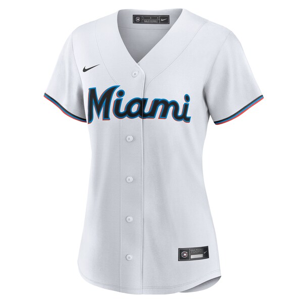 Miami Marlins Nike Women's #1 Mom Home Replica Jersey - White