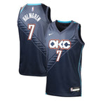 Chet Holmgren Oklahoma City Thunder Nike Youth 2025/26 City Edition Swingman Jersey - Navy