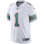 Tua Tagovailoa Miami Dolphins Nike 2nd Alternate Vapor Limited Jersey - White/Aqua
