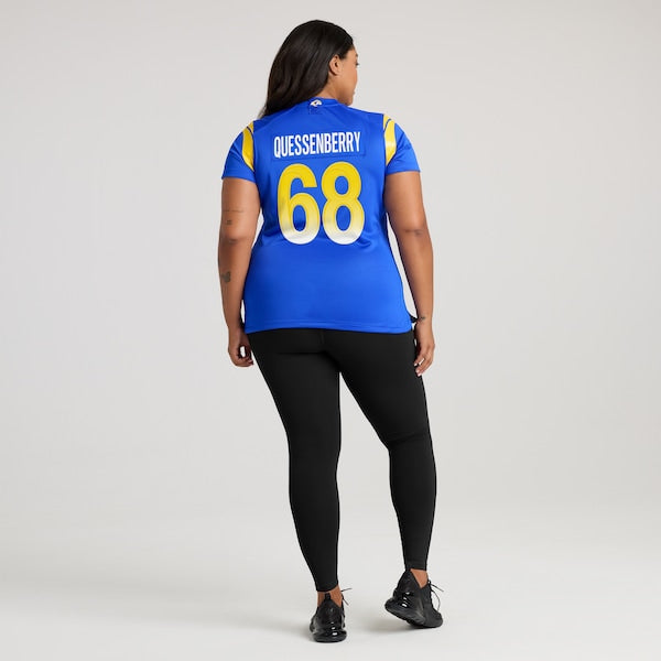 David Quessenberry Los Angeles Rams Nike Women's Team Game Jersey -  Royal