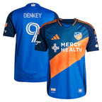 Kévin Denkey FC Cincinnati adidas 2025 Orange and Blue Legacy Kit Authentic Player Jersey - Blue