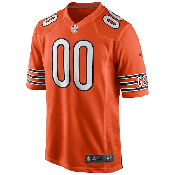 Men's Chicago Bears Nike Alternate Custom Game Jersey - Orange/White/Navy
