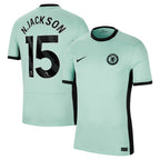 Nicolas Jackson Chelsea Nike 2023/24 Third Stadium Replica Player Jersey - Mint/Blue/Navy