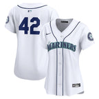 Seattle Mariners Nike Women's 2024 Jackie Robinson Day Home Limited Jersey – White