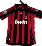 Kaka AC Milan 06-07 Retro Vintage Soccer Jersey Champions League UCL - Red/Black