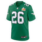 Saquon Barkley Philadelphia Eagles Nike Super Bowl LIX 2nd Alternate Game Jersey - Kelly Green