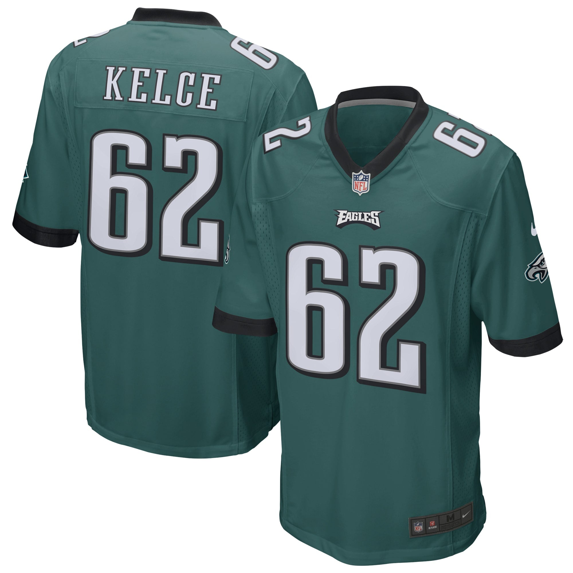 Jason Kelce Philadelphia Eagles Nike Alternate Game Player Jersey - Kelly Green/Green