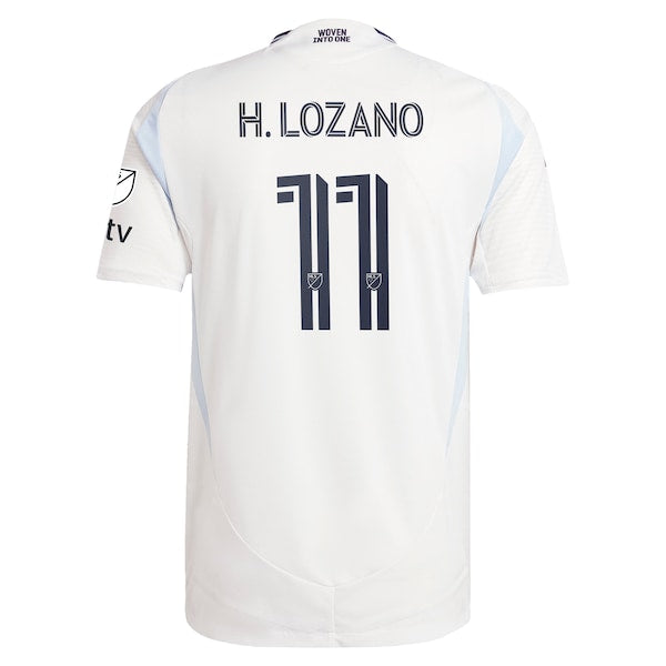 Hirving Lozano San Diego FC adidas 2025 Woven Into One Authentic Player Jersey - White