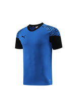 Puma Short Sleeve Training Jersey Set-PD02- Dark Blue/Black