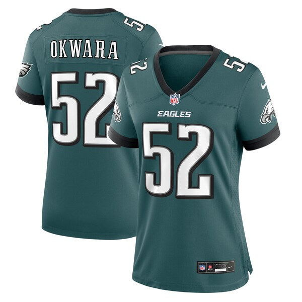 Julian Okwara Philadelphia Eagles Nike Women's Game Jersey - Midnight Green
