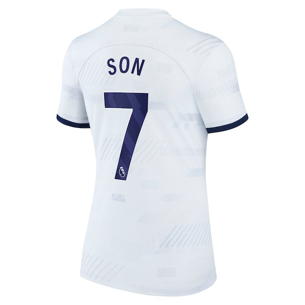 Son Heung-min Tottenham Hotspur Nike Women's Home 2023/24 Replica Player Jersey - White/Navy/Tan