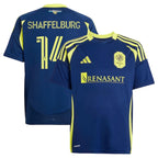 Jacob Shaffelburg Nashville SC adidas Youth 2025 The Heart of Nashville Kit Replica Player Jersey - Navy
