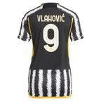 Dušan Vlahović Juventus adidas Women's 2023/24 Home Replica Player Jersey - Black