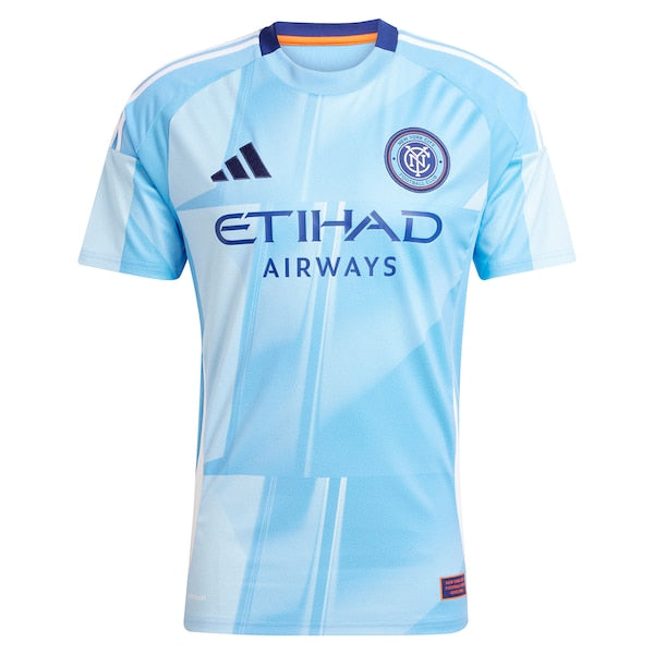 New York City FC adidas 2025 The Excelsior Kit Replica Jersey - Light Blue