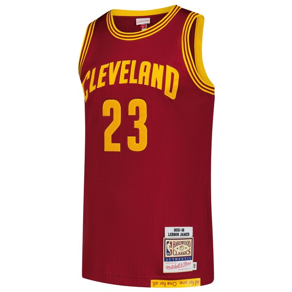 LeBron James Cleveland Cavaliers  Hardwood Classics 2015/16 Authentic Jersey - Wine