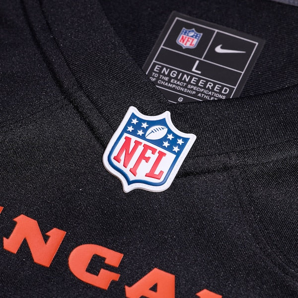 Jermaine Burton Cincinnati Bengals Nike  Game Jersey -  Black
