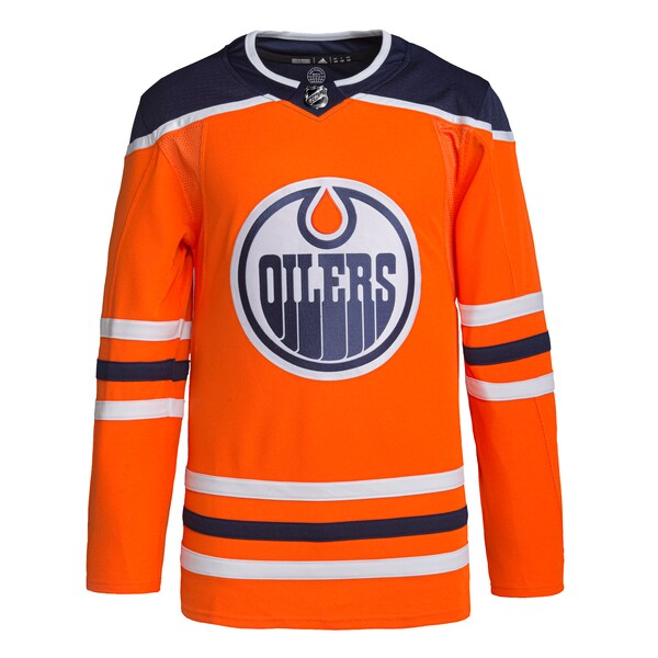 Edmonton Oilers adidas Men's Home Authentic Jersey - Orange