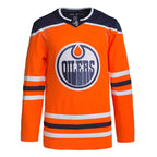 Edmonton Oilers adidas Men's Home Authentic Jersey - Orange